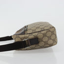 GUCCI GG Supreme Shoulder Bag PVC Beige Silver 114291 Auth ep14124-5