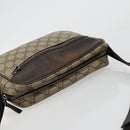 GUCCI GG Supreme Shoulder Bag PVC Beige Silver 114291 Auth ep14124-6