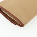 SAINT LAURENT Shoulder Bag Canvas Beige Gold Auth ep14127-16