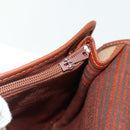 SAINT LAURENT Shoulder Bag Canvas Beige Gold Auth ep14127-19