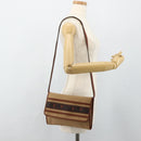 SAINT LAURENT Shoulder Bag Canvas Beige Gold Auth ep14127-22