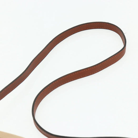 SAINT LAURENT Shoulder Bag Canvas Beige Gold Auth ep14127