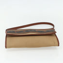 SAINT LAURENT Shoulder Bag Canvas Beige Gold Auth ep14127-5