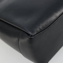 GUCCI Bamboo Hand Bag Leather Navy Gold Auth ep14132-13
