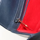GUCCI Bamboo Hand Bag Leather Navy Gold Auth ep14132-20
