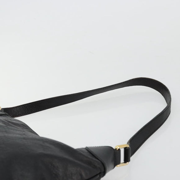 GUCCI GG Canvas Guccissima Bag Leather Outlet Black Gold 248272 Auth ep14133A