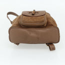 GUCCI Bamboo Backpack Suede Brown Gold 003 3444 0030 Auth ep14134-11