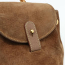 GUCCI Bamboo Backpack Suede Brown Gold 003 3444 0030 Auth ep14134-17