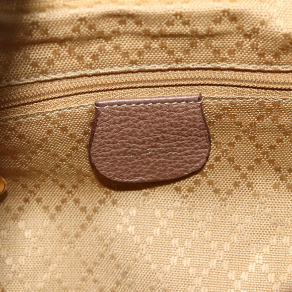 GUCCI Bamboo Backpack Suede Brown Gold 003 3444 0030 Auth ep14134