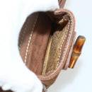 GUCCI Bamboo Backpack Suede Brown Gold 003 3444 0030 Auth ep14134-24