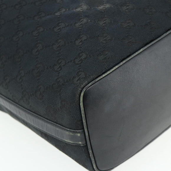 GUCCI GG Canvas Shoulder Bag Black Gold 001 4287 Auth ep14135
