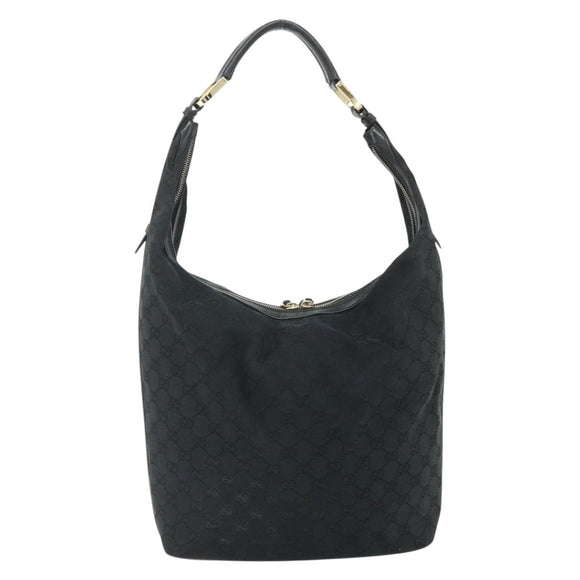 GUCCI GG Canvas Schoudertas Zwart Goud 001 4287 Auth ep14135