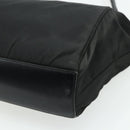 PRADA Tote Bag Nylon Black Silver Auth ep14138A-16