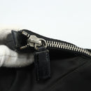 PRADA Tote Bag Nylon Black Silver Auth ep14138A-10