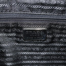 PRADA Tote Bag Nylon Black Silver Auth ep14138A-19