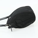 PRADA Tote Bag Nylon Black Silver Auth ep14138A-3
