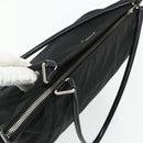 PRADA Tote Bag Nylon Black Silver Auth ep14138A-6