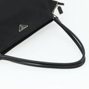 PRADA Tote Bag Nylon Black Silver Auth ep14138A-7