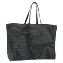 BOTTEGA VENETA INTRECCIATO Print Tote Bag Nylon Gray Auth ep14142A-1