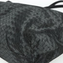 BOTTEGA VENETA INTRECCIATO Print Tote Bag Nylon Gray Auth ep14142A-9