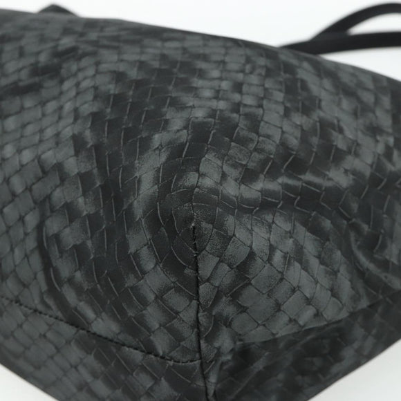 BOTTEGA VENETA INTRECCIATO Print Tote Bag Nylon Gray Auth ep14142A