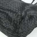 BOTTEGA VENETA INTRECCIATO Print Tote Bag Nylon Gray Auth ep14142A-15
