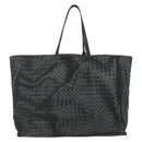 BOTTEGA VENETA INTRECCIATO Print Tote Bag Nylon Gray Auth ep14142A-2