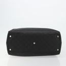 GUCCI GG Supreme Boston Bag PVC Black Silver Auth ep14143-11