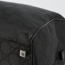 GUCCI GG Supreme Boston Bag PVC Black Silver Auth ep14143-14