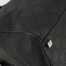 GUCCI GG Supreme Boston Bag PVC Black Silver Auth ep14143-15