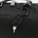GUCCI GG Supreme Boston Bag PVC Black Silver Auth ep14143-17