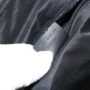 GUCCI GG Supreme Boston Bag PVC Black Silver Auth ep14143-24
