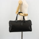 GUCCI GG Supreme Boston Bag PVC Black Silver Auth ep14143-25