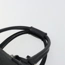GUCCI GG Supreme Boston Bag PVC Black Silver Auth ep14143-8