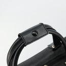 GUCCI GG Supreme Boston Bag PVC Black Silver Auth ep14143-9