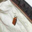 GUCCI GG Canvas Shoulder Bag Nylon Brown Silver 314529 Auth ep14151-20