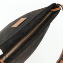GUCCI GG Canvas Shoulder Bag Nylon Brown Silver 314529 Auth ep14151-6