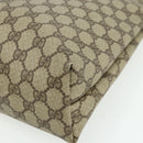 GUCCI GG Supreme Tote Bag PVC Beige Gold Auth ep14152-14