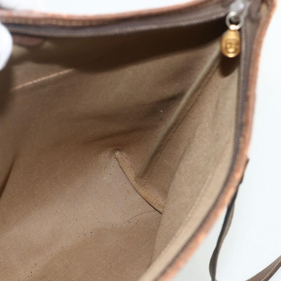 GUCCI GG Supreme Tote Bag PVC Beige Gold Auth ep14152