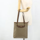 GUCCI GG Supreme Tote Bag PVC Beige Gold Auth ep14152-20