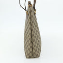GUCCI GG Supreme Tote Bag PVC Beige Gold Auth ep14152-3
