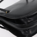 GUCCI Hand Bag Leather Black Gold Auth ep14155-16