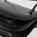 GUCCI Hand Bag Leather Black Gold Auth ep14155-17