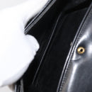 GUCCI Hand Bag Leather Black Gold Auth ep14155-22