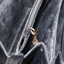 GUCCI Hand Bag Leather Black Gold Auth ep14155-26