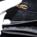 GUCCI Hand Bag Leather Black Gold Auth ep14155-27