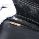GUCCI Hand Bag Leather Black Gold Auth ep14155-12