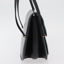 GUCCI Hand Bag Leather Black Gold Auth ep14155-4