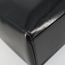 Christian Dior Tote Bag Patent leather Black Silver Auth ep14158-15
