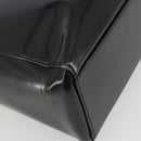 Christian Dior Tote Bag Patent leather Black Silver Auth ep14158-9